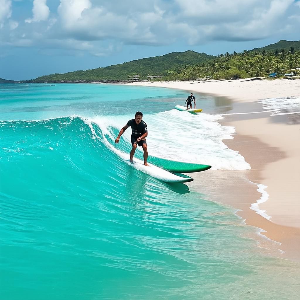 Trải nghiệm lướt sóng ở đảo Boracay, Philippines