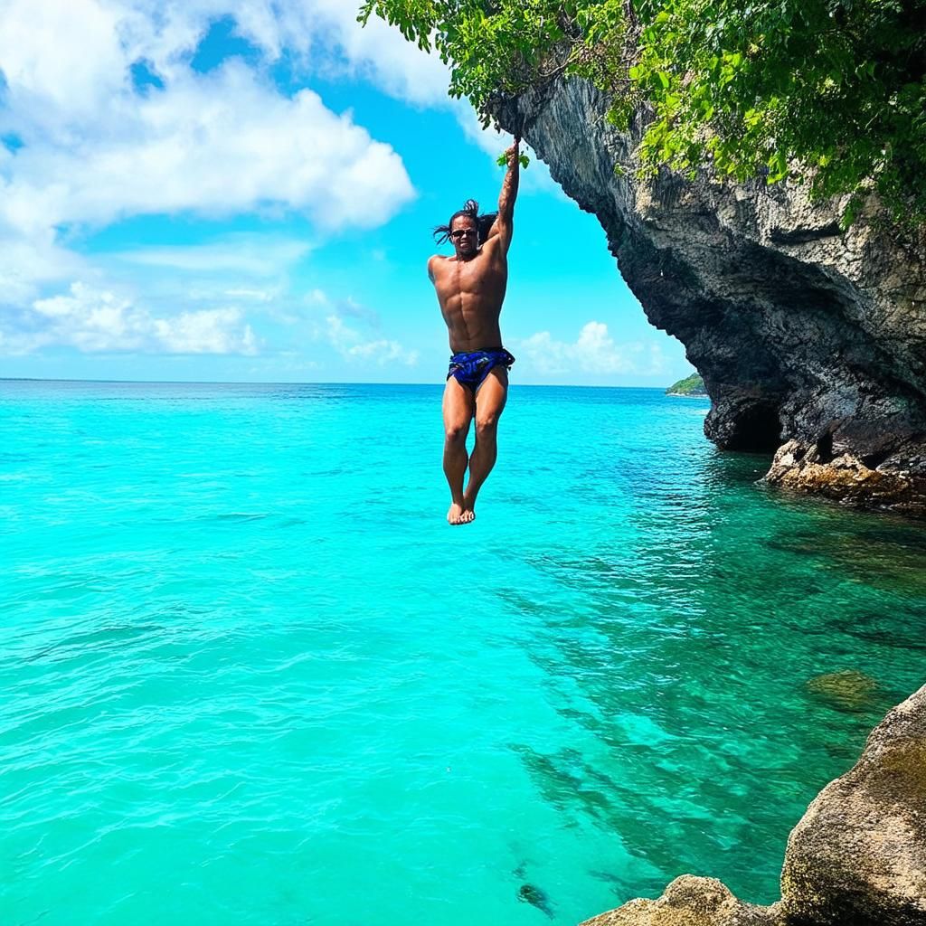 Trải nghiệm nhảy từ vách núi Ariel's Point, Philippines